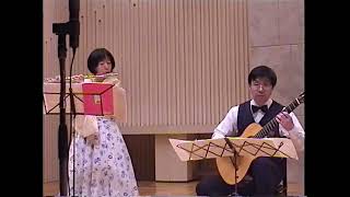 フルートとギターの「無窮動 ／Fプーランク Mouvements Perpetuels／FPoulenc」 中山真希子FL 境曉一G [upl. by Eward]