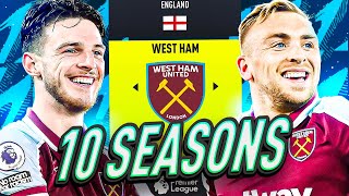 I Takeover West Ham for 10 SEASONS in FIFA 22😍 [upl. by Yard721]