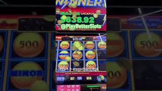 Multiple simultaneous JACKPOTS Harrahs Cherokee Valley River Casino PlayBetterSlots [upl. by Aitnis]