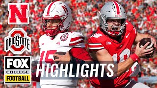 Nebraska Cornhuskers vs No 4 Ohio State Buckeyes Highlights  FOX College Football [upl. by Anitnamaid65]