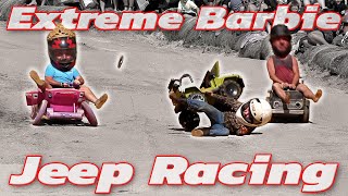 EXTREME BARBIE JEEP RACING 2023 Boggs and Boulders [upl. by Ottie943]