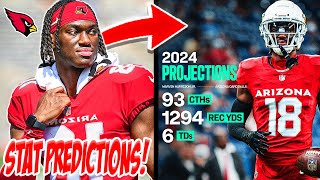 PREDICTING Marvin Harrison Jrs Rookie Season Stats 👀🔥 [upl. by Orteip429]