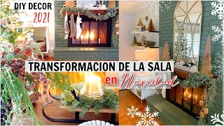 DECORANDO LA SALA EN NAVIDAD 💫DIYs DECORACIÓN NAVIDEÑA Tonos Neutros 🎄Christmas amp Winter DECOR [upl. by Avan]