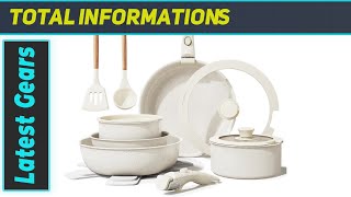 Bazova Ceramic Cookware Set SpaceSaving Kitchen MustHave [upl. by Auhso]