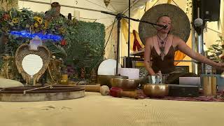 Sound Healing amp Guided Meditation by Echo Forest and Cyrene Giordano  SoundGarden BurningMan2024 [upl. by Asiulairam]