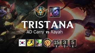 Tristana ADC vs Xayah  KR Challenger Patch 823 [upl. by Elwin]