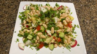 Cannellini Bean Salad  with Lebanese Dressing [upl. by Lemon]