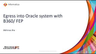 Egress into Oracle System with B360FEP [upl. by Ynffit]