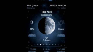 Window Mobile Moon Phase App Deluxe Moon [upl. by Wiltshire]