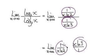 Video 2392  LHopitals Rule  Limit of log2xlog3x  Practice [upl. by Crenshaw]