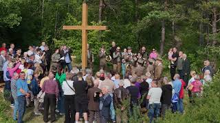 Poświęcenie Krzyża w Pianówce 14062024 [upl. by Teerpnam]