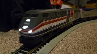 My HO Scale UP 844 Steam Train amp Amtrak Private Car Special [upl. by Siraval]