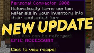 NEW UPDATE PERSONAL COMPACTOR 6000 TALISMAN Hypixel Skyblock [upl. by Hollis]