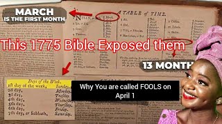 1775 Bible Proofs That We Had 13 Calender Month April is the new year thats y they call you fools [upl. by Siloa]