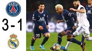 PSG  Real Madrid 31 Extended Highlights amp Goals 2022 HD [upl. by Erminie]