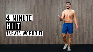 4 Minute HIIT Tabata Workout w Ash Crawford [upl. by Lede]