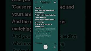 the red means i love you  madds buckley capcut audio edit lyrics spotify roadto1k lyric [upl. by Elyk]