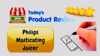 Philips Masticating Juicer unboxing and first use [upl. by Atnoed]