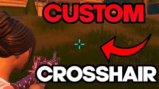 How to get a custom crosshair in Fortnite Not bannable fortnite [upl. by Annairba989]