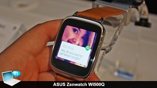 ASUS Zenwatch WI500Q and its ZenUI app [upl. by Meihar314]