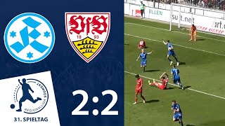 Kickers mit starkem Comeback  SV Stuttgarter Kickers  VfB Stuttgart II  31 Spieltag RLSW [upl. by Wareing]