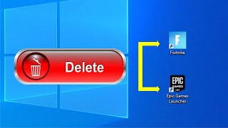 Como DESINSTALAR Fortnite y Epic Games Launcher en PC ❌ [upl. by Jobye]