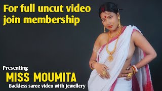 Moumita  Saree Lover  Saree Sundori  bong saree  Saree  Backless saree with jewellery [upl. by Hope314]