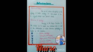 Nurse ki definition👩‍⚕️📚✔️ nurse ka full form 👩‍⚕️✔️ Nursing professionshortvideo shorts yt ✅ [upl. by Garzon472]