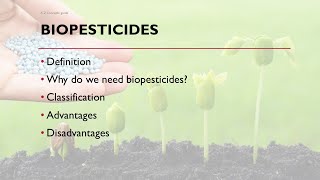 Biopesticides types classification  microbes man and environment  AZ Concepts guide [upl. by Novhaj438]