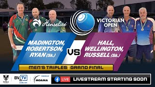 2022 Henselite Victorian Open  Grand Final  Men’s Triples [upl. by Zobkiw]