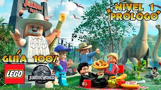 Lego Jurassic World Guía 100  Nivel 1 Prólogo [upl. by Curtice]