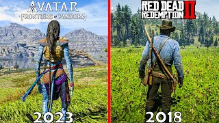 Avatar Frontiers of Pandora VS Red Dead Redemption 2 Physics Details Graphics Comparison 4k60fps [upl. by Notnert]