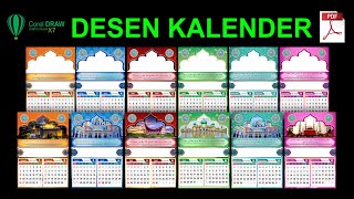 Design Kalender Dinding islami lengkap [upl. by Loutitia]