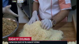 kadayıf dolması yapımı [upl. by Norek]