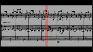 BWV 582  Passacaglia amp Fugue Scrolling [upl. by Thrift]