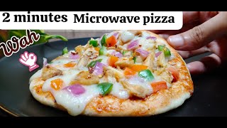 School Lunch ideas – 2 Minutes Microwave Pizza  Back to School Lunch box Recipes –Yummy Tiffin Box [upl. by Aihsetal]