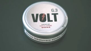 SNUSTEST  G3 VOLT SLIM WHITE DRY SUPER STRONG [upl. by Iaverne618]