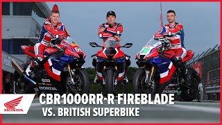 CBR1000RRR Fireblade Vs British Superbike [upl. by Retnuh515]