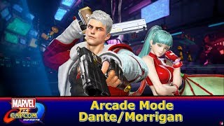 Marvel vs Capcom Infinite  Arcade Mode DanteMorrigan [upl. by Assillam129]