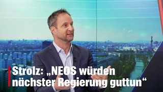 Strolz „NEOS würden nächster Regierung guttun“  kronetv NACHGEFRAGT [upl. by Yoreel]