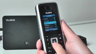 W52P DECT IP Phone  Selecting a Language [upl. by Cristal]