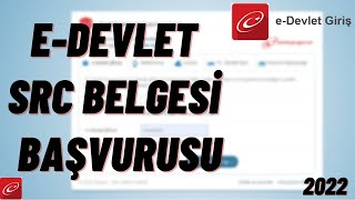 EDEVLET SRC BAŞVURUSU NASIL YAPILIR 2024E  DEVLET SRC BELGESİ NASIL ALINIR  SRC BELGESİ ALMA [upl. by Marsland]