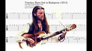 Timeless Burn Out in Budapeste  Estas Tonne  Guitar Tabs Tutorial [upl. by Otsugua]