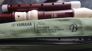 Yamaha YRA312B III ALTO BLOCKFLOUT RECORDER JAPAN [upl. by Adolphus]