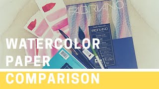 Canson vs Fabriano Studio  Watercolor Paper Comparison for Beginners [upl. by Anwahsed632]