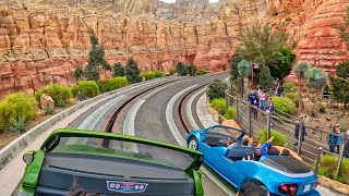 On Ride  Low Light Radiator Springs Racers  Disney California Adventure [upl. by Anom206]