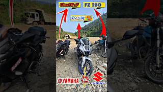 Suzuki Vs Yamaha 💥 Gixxer Sf 🔥 R15M 🥵 FZ 250 😱 Weekend Ride Line Up trending shorts [upl. by Janean734]