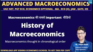 2 history of macroeconomic  macroeconomics school of thought  ugc net  upsc pgt economics [upl. by Studley]