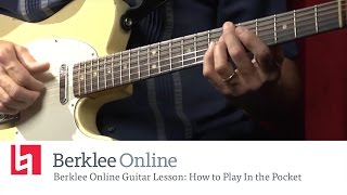 Guitar Lesson How to Play In the Pocket [upl. by Auqinehs336]