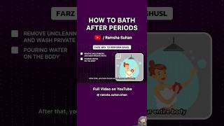 How to Bath After Periods 🩸GHUSL Ka FARZ TARIKA ✨🧼 ramshasultankhan shorts ramadan periods [upl. by Tima881]